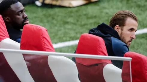 Dávinson Sánchez y Harry Kane, jugadores del Tottenham.