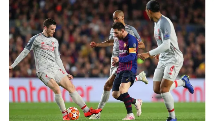 Liverpool vs Barcelona por la Champions League.