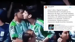 Foto de los chicos y el tuit.