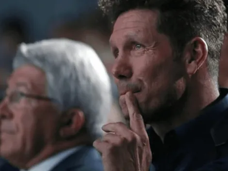 Es un tierno: las lágrimas de Simeone mientras Godín anunciaba que no seguirá en Atlético Madrid
