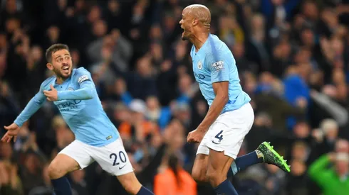El festejo alojado de Vincent Kompany.