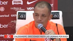 El llanto de Andrés D'Alessandro.