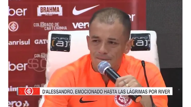 El llanto de Andrés D'Alessandro.