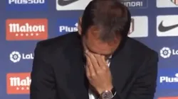 Diego Godín no pudo evitar el llanto al anunciar su salida de Atlético Madrid