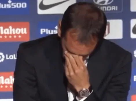 Diego Godín no pudo evitar el llanto al anunciar su salida de Atlético Madrid