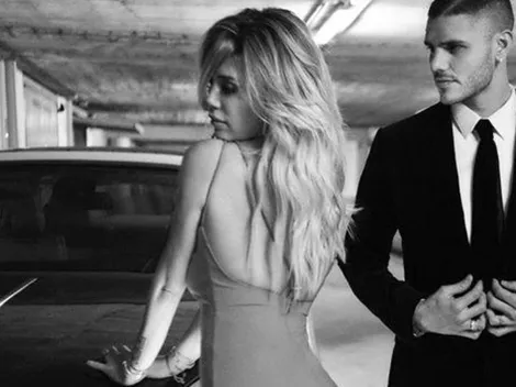 Wanda se tiró sin remera al sillón boca abajo e Icardi subió fotito a Instagram