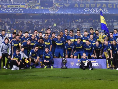 Para los festejos en La Bombonera, Boca tapó la chapa de River en la Supercopa