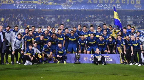 Para los festejos en La Bombonera, Boca tapó la chapa de River en la Supercopa