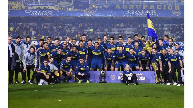 Para los festejos en La Bombonera, Boca tapó la chapa de River en la Supercopa