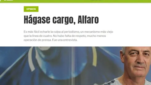 Se pudrió todo: Diario Olé sacó una nota respondiéndole a Gustavo Alfaro