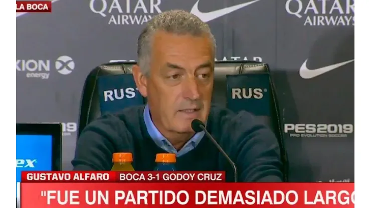 Alfaro, sobre el título de Olé: "Me dolió, hirió mi susceptibilidad y mi espíritu"