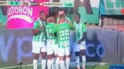 Gol de Vladimir Hernández. Nacional 2-0 Santa Fe.