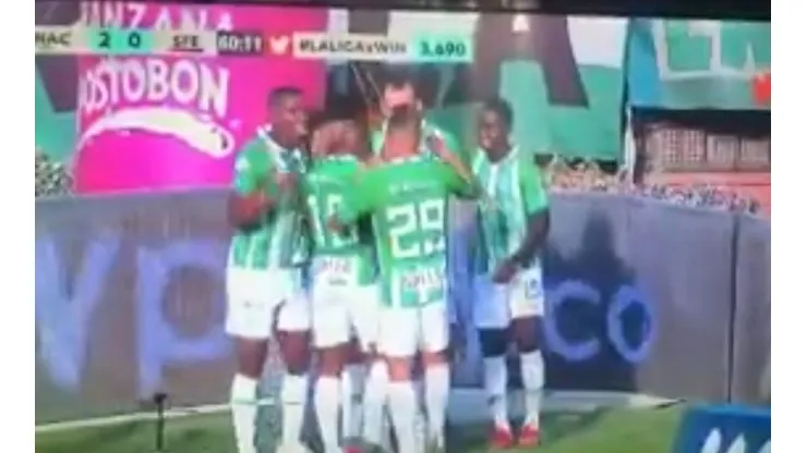Gol de Vladimir Hernández. Nacional 2-0 Santa Fe.