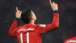 James Rodríguez, jugador del Bayern Múnich.