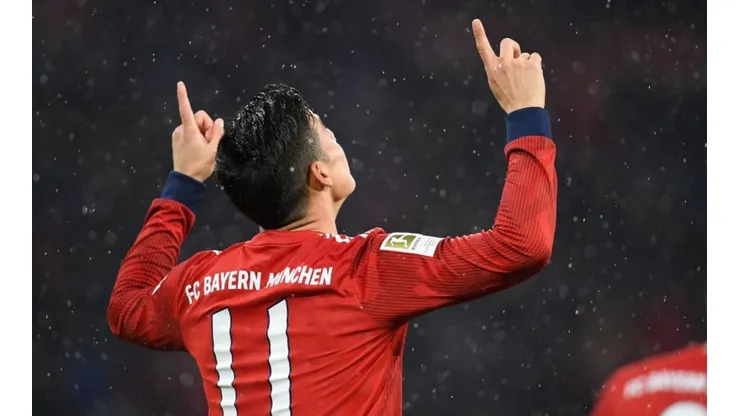 James Rodríguez, jugador del Bayern Múnich.