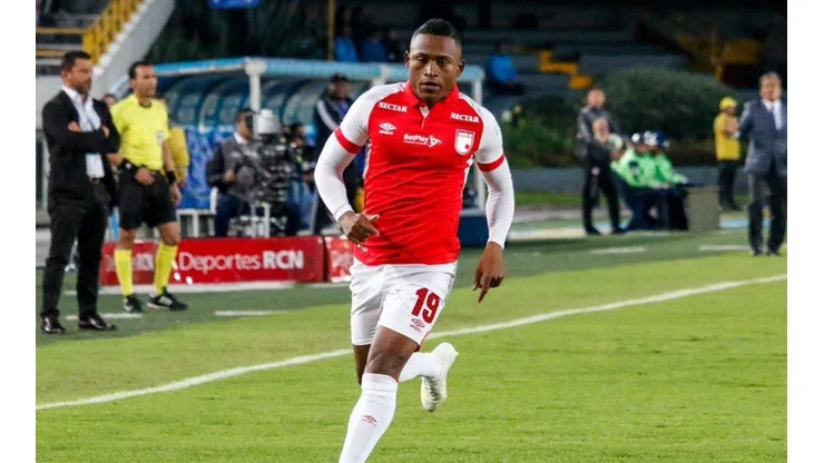 Fabio Burbano, jugador de Santa Fe.