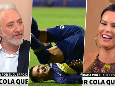 A Natalie Weber le preguntaron por 'la cola' de Mauro Zárate y su cara lo dijo todo