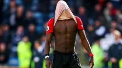 El dolor de Pogba ante Huddersfield.