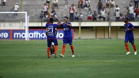 El festejo de los jugadores de Universidad César Vallejo.