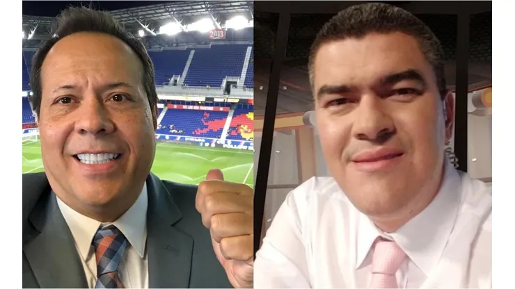 Javier Fernández y Eduardo Luis López, narradores en RCN y WIN Sports.