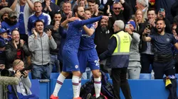 Higuaín metió un gol para el 3-0 del Chelsea.