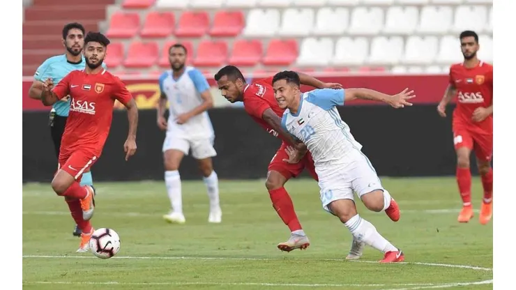 Michael Ortega, jugador del Baniyas en EAU.