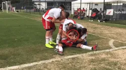 Modo Angelito Labruna: juega en la quinta de River, le hizo gol a Boca y festejó haciendo el 3 a 1