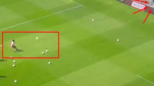 Hay que ser muy crack para hacer lo que hizo Cuadrado, ¡con una cesta y un balón!