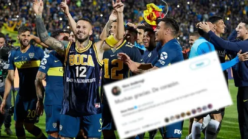 Los jugadores de Boca festejaron el título.