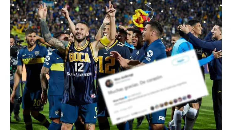 Los jugadores de Boca festejaron el título.