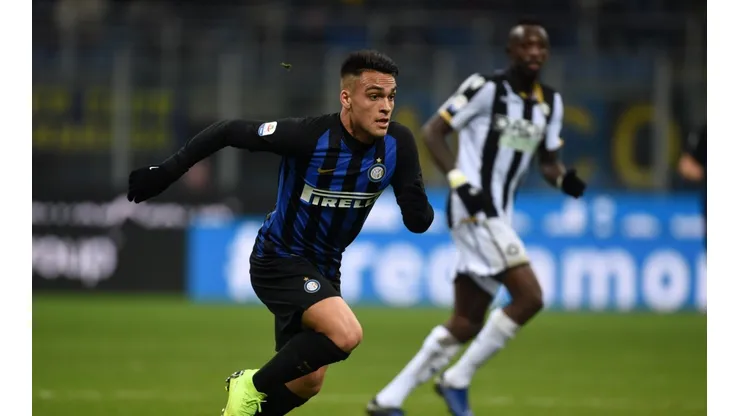 Lautaro Martínez no pudo anotar ante Udinese.