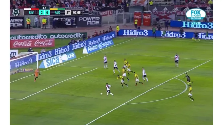 De la Cruz no para: River armó todo a un toque y clavó el 3-0 ante Aldosivi