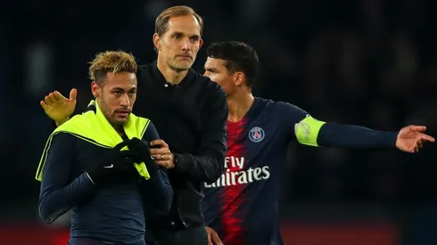 Neymar y Thomas Tuchel, juntos.