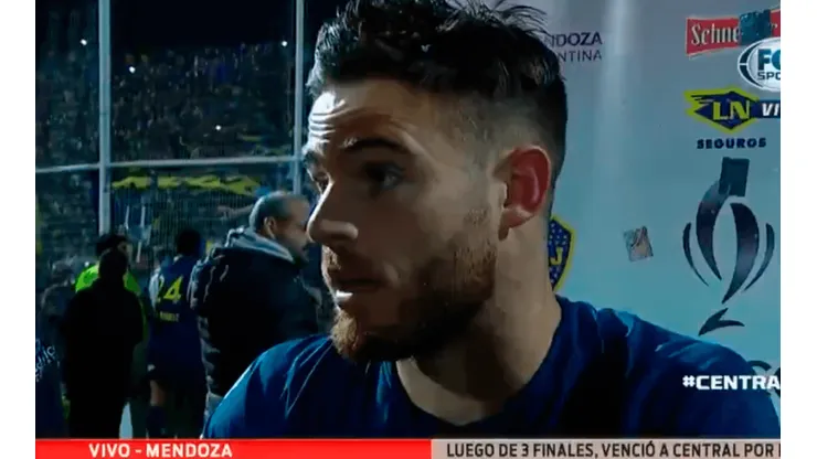 Nández habló de sus dolores.