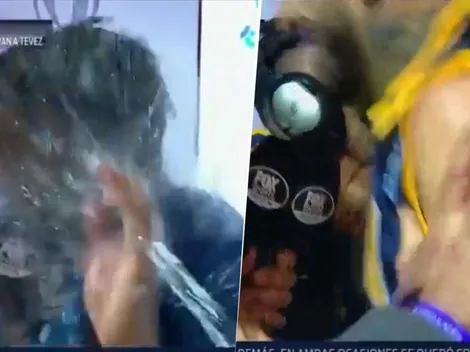 Así no se puede: Tévez estaba dando una nota y Nández y Benedetto le hicieron la vida imposible