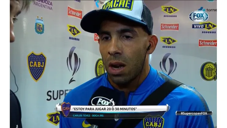 Tevez contó por qué será suplente con Boca: "Zárate está mejor que yo"