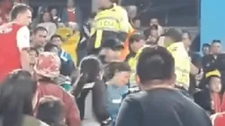 Esta vez los insultos fueron de los hinchas de Santa Fe a los de Millonarios