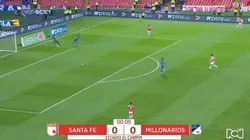 La primera acción de peligro del clásico antes del primer minuto de juego.