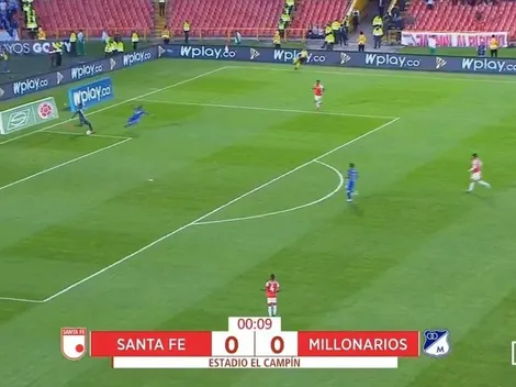Nuevo error de Banguera y Millos casi le madruga a Santa Fe