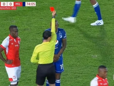 Millos estaba en modo "limpieza de amarillas" y terminó con un jugador expulsado