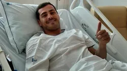 El mensaje de Iker Casillas desde el hospital: "Todo controlado por aquí"