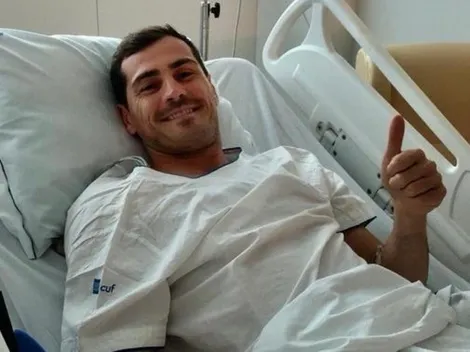 El mensaje de Iker Casillas desde el hospital: "Todo controlado por aquí"