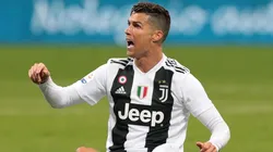 Cristiano Ronaldo con los colores de Juventus.