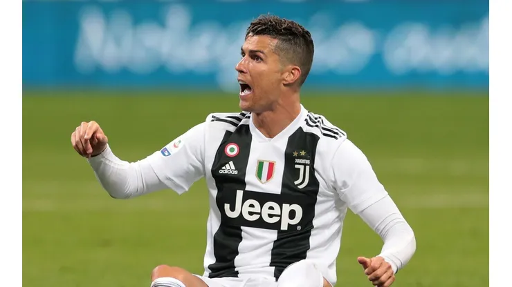 Cristiano Ronaldo con los colores de Juventus.