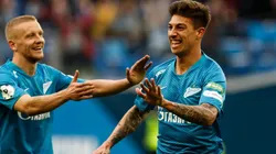 Emiliano Rigoni con la camiseta del Zenit.