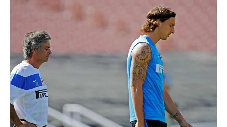 Mourinho e Ibrahimovic, juntos en Inter de Milán.