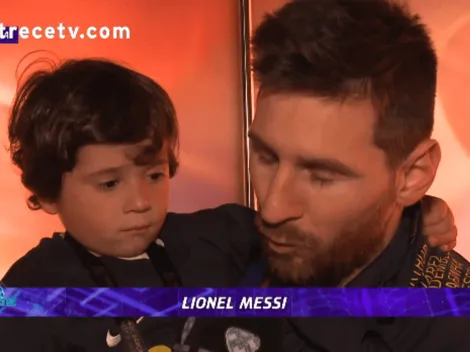 Mateo, rey del mundo: guiño en plena nota de Leo Messi con ShowMatch