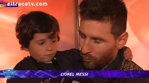 Mateo, rey del mundo: guiño en plena nota de Leo Messi con ShowMatch