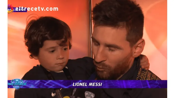 Mateo, rey del mundo: guiño en plena nota de Leo Messi con ShowMatch