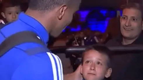 El conmovedor encuentro de Faríñez con un pequeño hincha de Millonarios